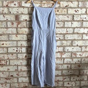 Blue/white stripped jumpsuit